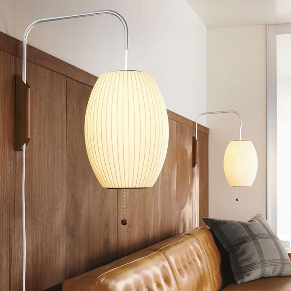 Plug-In Wall Sconce with Swivel Bracket & Frosted Glass Shade – 16 in Height, 59 in Cord – Adjustable Bedroom & Living Room Accent Light for