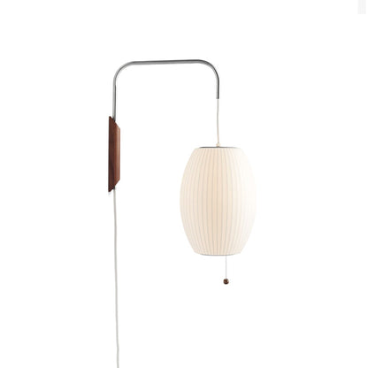 Modern Sconce Light Fixture with Walnut Accent for Bedroom Reading Nook Hallway 11x16 inch Wall Mount LED Compatible