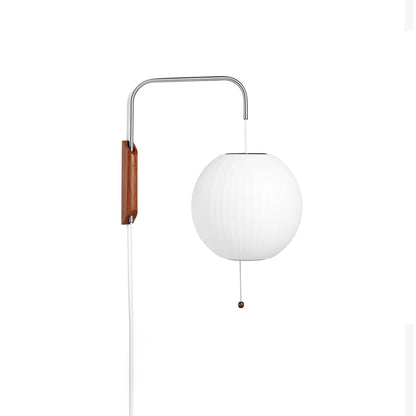Plug-In Wall Sconce with Swivel Bracket & Frosted Glass Shade – 16 in Height, 59 in Cord – Adjustable Bedroom & Living Room Accent Light for