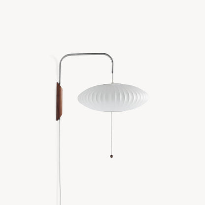 Plug-In Wall Sconce with Swivel Bracket & Frosted Glass Shade – 16 in Height, 59 in Cord – Adjustable Bedroom & Living Room Accent Light for
