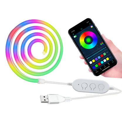 Neon Rope LED Strip Lights | App-Controlled RGB Accent Lighting for Customizable Ambiance
