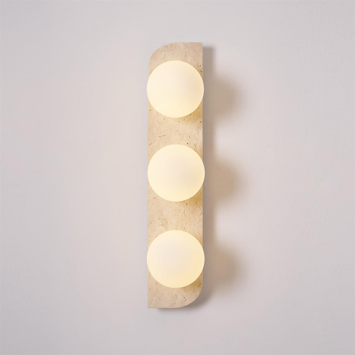 Natural Stone Sconce with G9 Socket – Textured Travertine Accent Fixture for Powder Rooms, Corridors & Bedrooms – 7W LED Compatible – Single