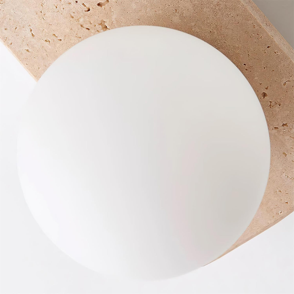 Natural Stone Sconce with G9 Socket – Textured Travertine Accent Fixture for Powder Rooms, Corridors & Bedrooms – 7W LED Compatible – Single