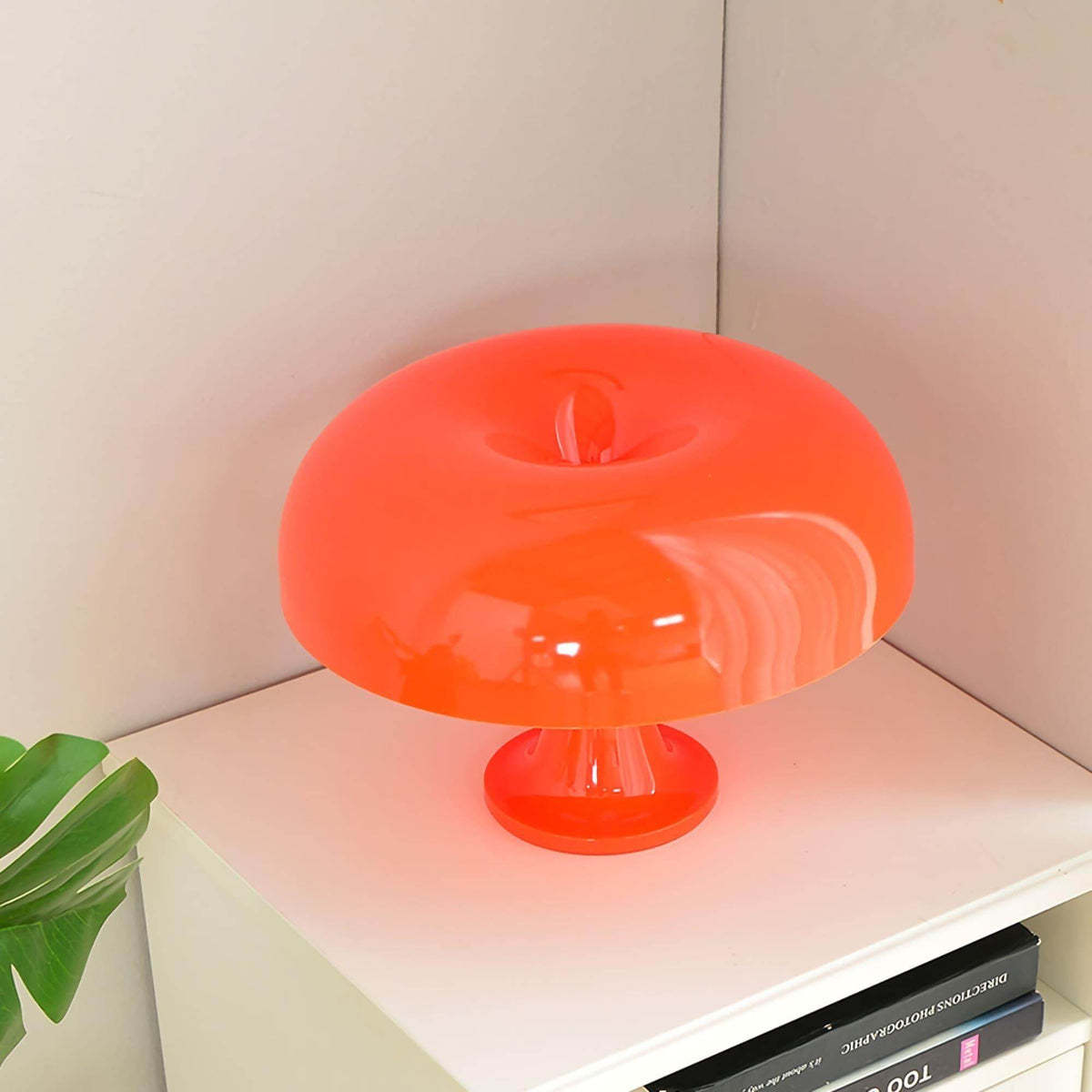 Mushroom Desk Lamp with Curved Metal Shade for Bedroom Nightstand Office Reading Study Ambient Lighting E14 Socket 40W Max 12.6 in Tall Mode