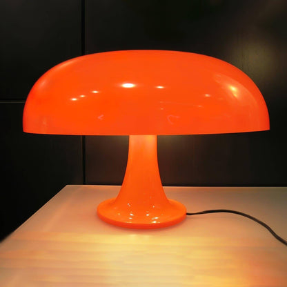 Mushroom Desk Lamp with Curved Metal Shade for Bedroom Nightstand Office Reading Study Ambient Lighting E14 Socket 40W Max 12.6 in Tall Mode