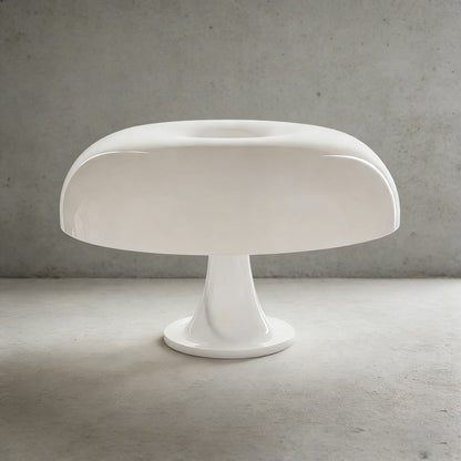 Mushroom Desk Lamp with Curved Metal Shade for Bedroom Nightstand Office Reading Study Ambient Lighting E14 Socket 40W Max 12.6 in Tall Mode