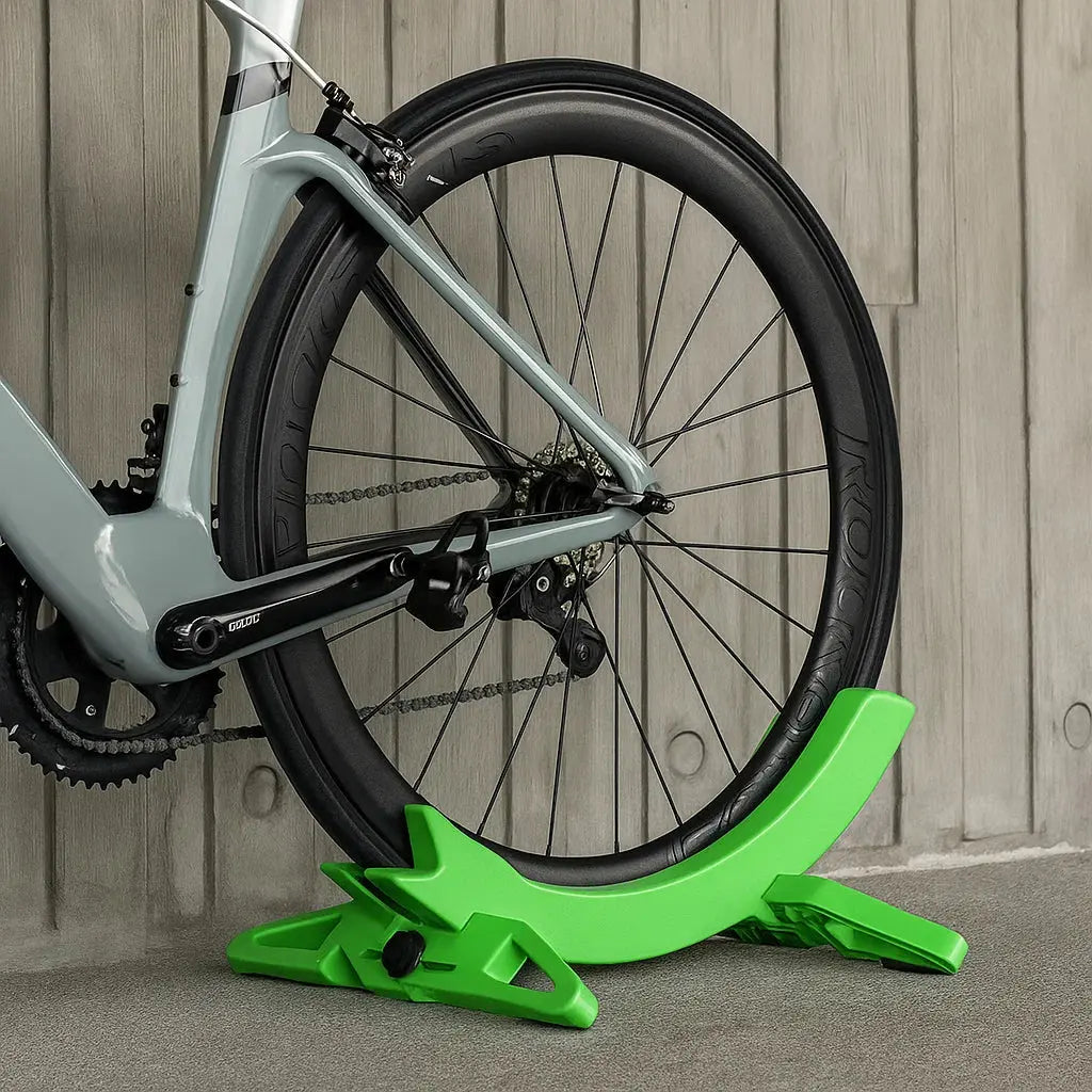 Floor Bike Rack ABS Plastic Wheel Parking Stand for Garage Home Storage Indoor Bicycle Holder Upright Support Lightweight Tire Organizer for