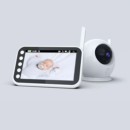 Wireless Baby Monitor with Night Vision Camera & Two-Way Audio – 1080p HD Display for Nursery Safety