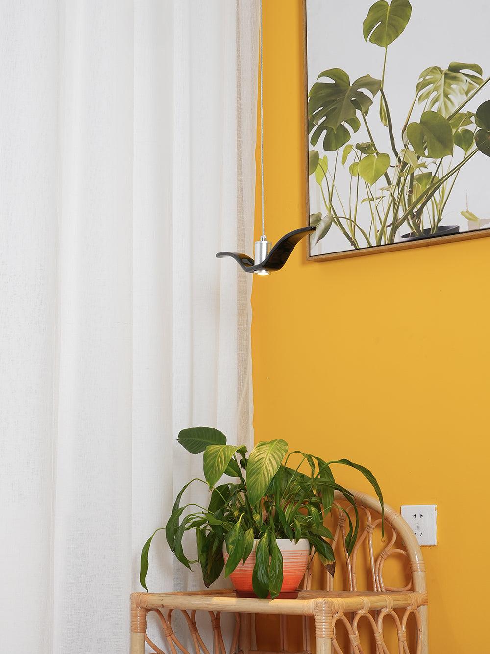 Suspension sculpturale en forme d'oiseau avec éclairage LED à hauteur réglable, filaire, pour îlots de cuisine, tables de salle à manger et espaces de vie, en blanc ou