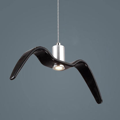 Suspension sculpturale en forme d'oiseau avec éclairage LED à hauteur réglable, filaire, pour îlots de cuisine, tables de salle à manger et espaces de vie, en blanc ou