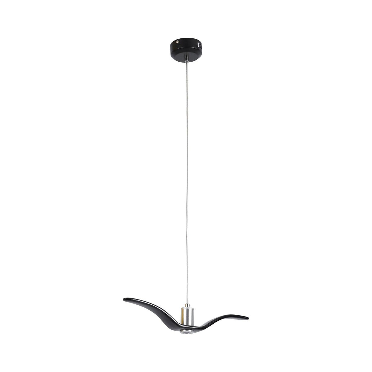 Suspension sculpturale en forme d'oiseau avec éclairage LED à hauteur réglable, filaire, pour îlots de cuisine, tables de salle à manger et espaces de vie, en blanc ou