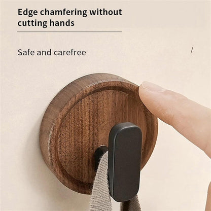 Noble Walnut Wall Hook - Minimalist Design, Durable Key Holder for Wall