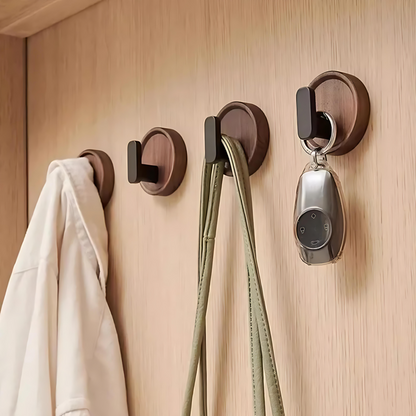 Noble Walnut Wall Hook - Minimalist Design, Durable Key Holder for Wall