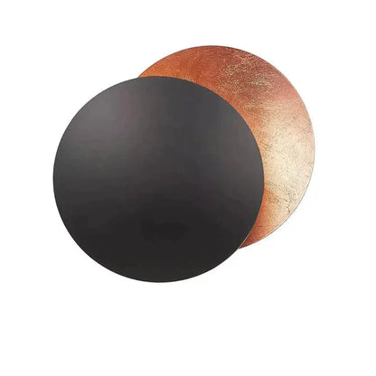 LED Metal Circle Shadow Wall Sconce 8-10 in Diameter for Bedroom Living Room Hallway Modern Sculptural Ambient Lighting Fixture Indoor Use C