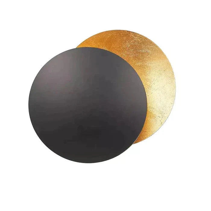 Modern Eclipse Shadow Wall Sconce LED Light White Gold Copper Black Indoor Ambient Lighting for Living Room Bedroom Hallway Reading Nook
