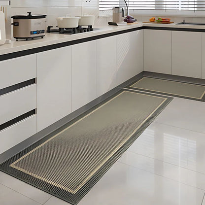 Non-Slip Washable Kitchen Mat Set - Anti-Fatigue Kitchen Floor Mats with Ribbed Surface