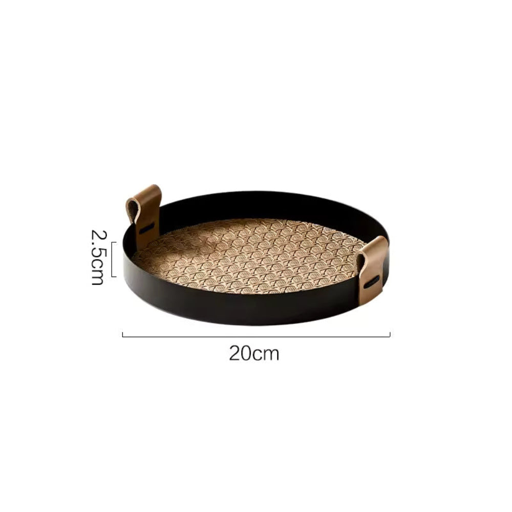 Nora Serving Tray - Durable Iron, Nordic-Inspired Design