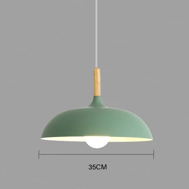 Oak Wood LED Ceiling Light Scandinavian Minimalist Flush Mount for Living Room Bedroom Dining Room Modern Nordic Style Fixture Adjustable