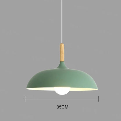 Oak Wood LED Ceiling Light Scandinavian Minimalist Flush Mount for Living Room Bedroom Dining Room Modern Nordic Style Fixture Adjustable
