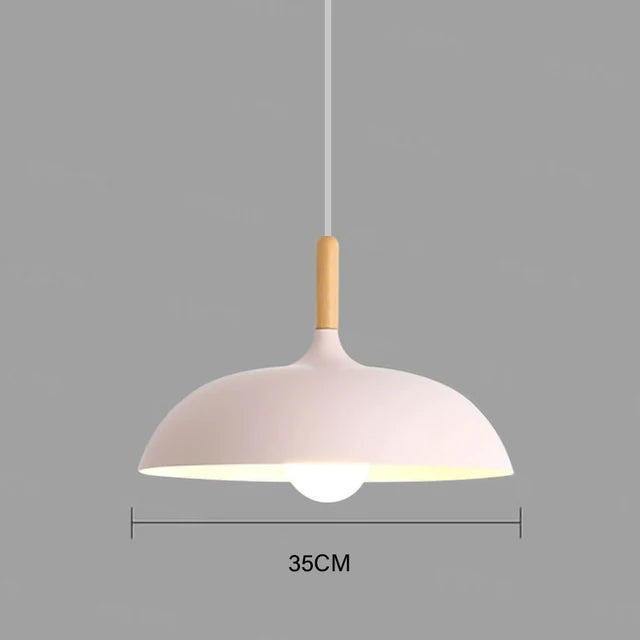 Oak Wood LED Ceiling Light Scandinavian Minimalist Flush Mount for Living Room Bedroom Dining Room Modern Nordic Style Fixture Adjustable