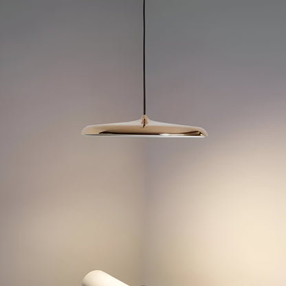 LED Disc Ceiling Fixture 10 in Rose Gold 4000K Adjustable Height for Kitchen Dining Room Bedroom Modern Floating Lamp Neutral White