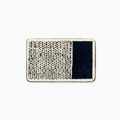 Non-Slip Bathroom Rug 20x32 Inch Multicolor Abstract Polyester Acrylic Shower Mat for Bath Tub Toilet Area Machine Washable Floor Covering M