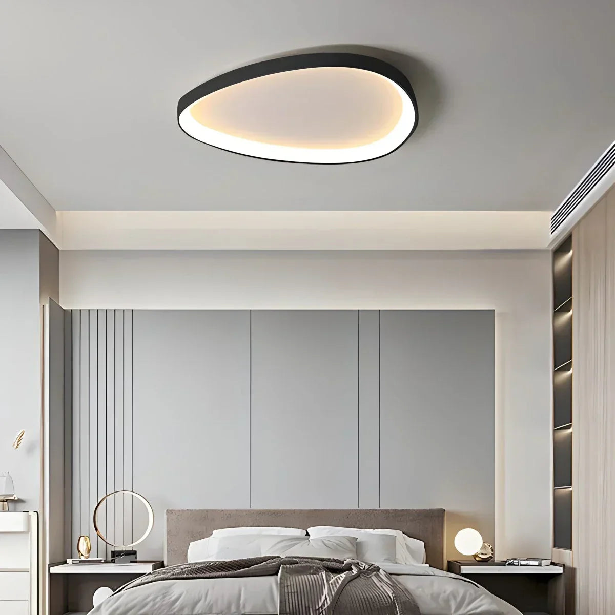 Plafonnier LED encastré avec variateur à distance et contrôle de la température de couleur pour chambre, couloir, salon – Écoénergétique