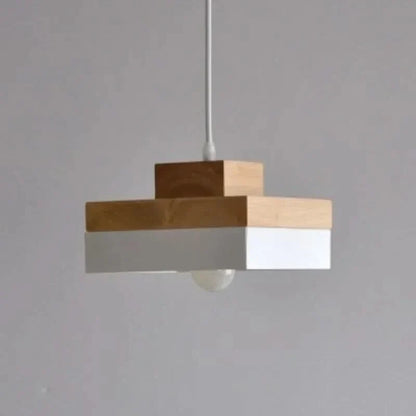 NORDLIVA – Lustre moderne nordique au design en bois et fer