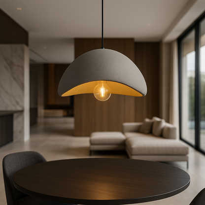 Suspension nordique Ortekor | Luminaire de plafond en verre et métal à intensité variable | Hauteur réglable pour une décoration intérieure d'ambiance