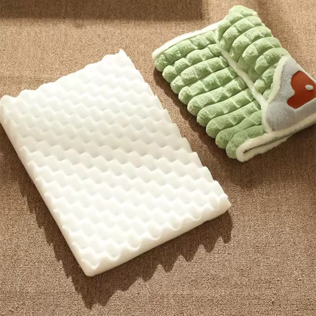 Quilted Orthopedic Dog & Cat Bed with Removable Washable Cover – Memory Foam Support for Joint Relief