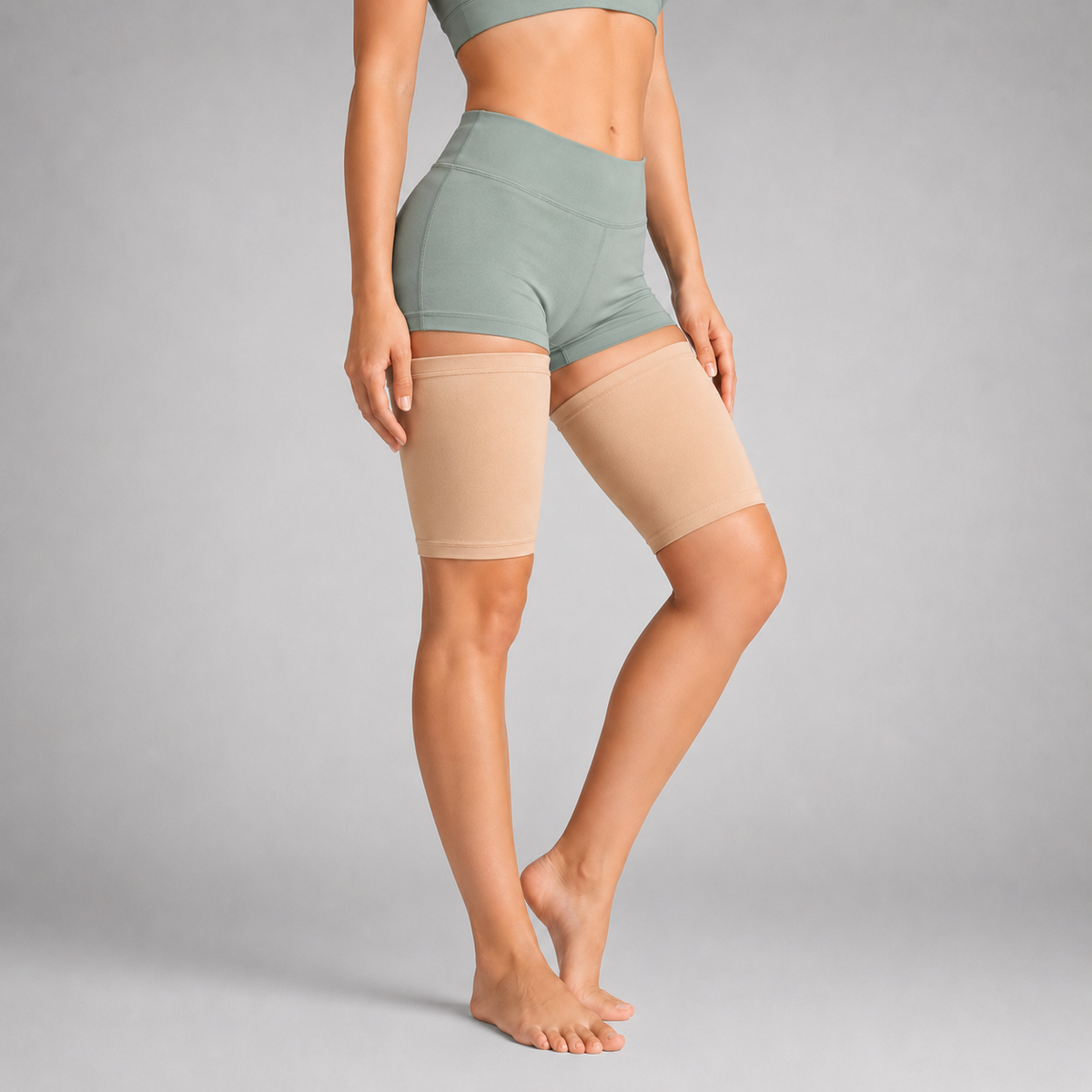 Manchon de compression pour cuisse – Soutien et stabilité musculaire – Tissu respirant pour un mode de vie actif