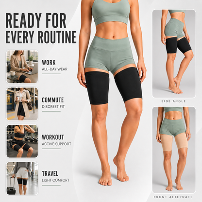 Manchon de compression pour cuisse – Soutien et stabilité musculaire – Tissu respirant pour un mode de vie actif