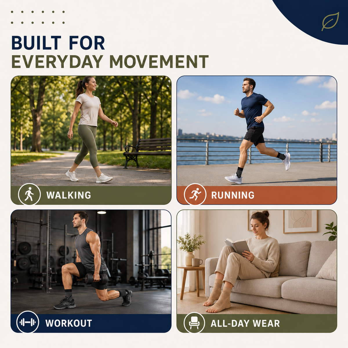 Elastic Ankle Support Wrap for Pain Relief & Recovery – Breathable Compression Brace for Running & Daily Comfort