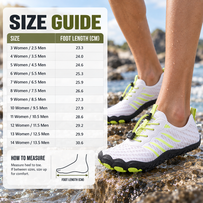 Chaussure aquatique légère pour la randonnée, la natation et le trail – Conception minimaliste flexible à séchage rapide pour hommes et femmes, sports amphibies