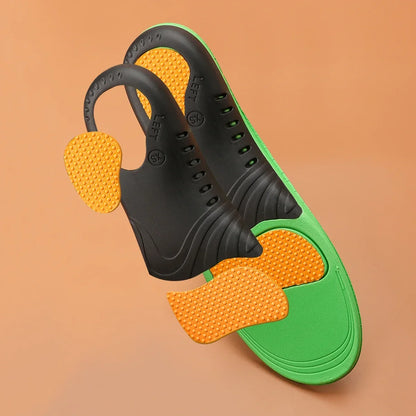 Shock-Absorbing Foot Inserts with Elevated Heel-to-Toe Support for All-Day Stability