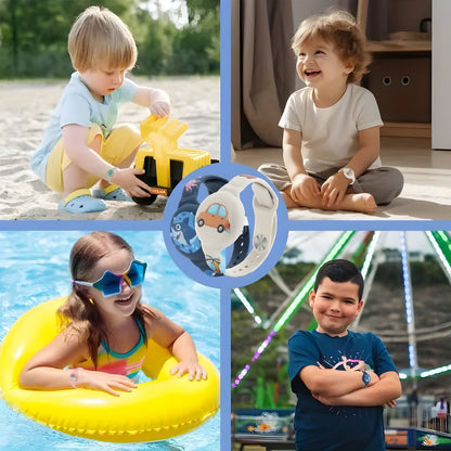 Kids' GPS Tracker Holder Wristband in Soft Silicone – Adjustable Fit for Outdoor Play & Travel Safety
