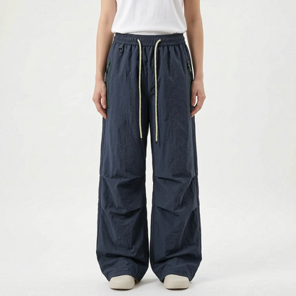Women's Water-Resistant Wide-Leg Hiking Pants with Adjustable Waist & Cuffs for Outdoor Adventures