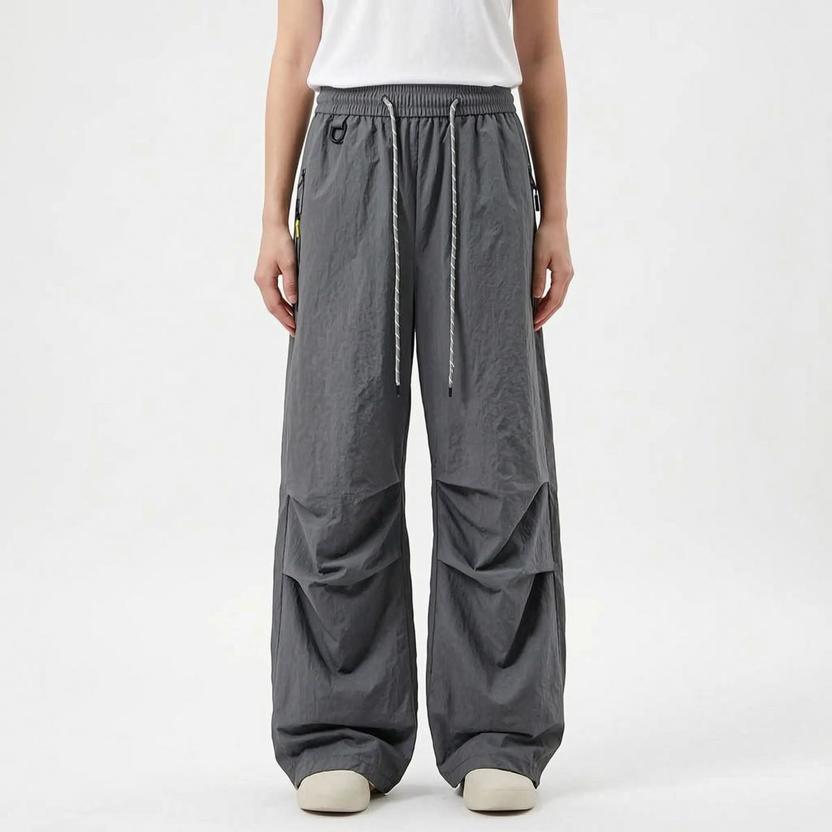 Women's Water-Resistant Wide-Leg Hiking Pants with Adjustable Waist & Cuffs for Outdoor Adventures