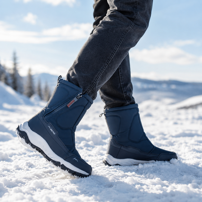 Insulated Waterproof Snow Boots for Women – Slip-Resistant Winter Footwear with Plush Lining for Cold Weather