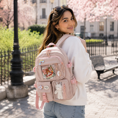 Student Backpack with Laptop Sleeve & Organizer Pockets – Adjustable Padded Straps, Ergonomic Design for School & Campus