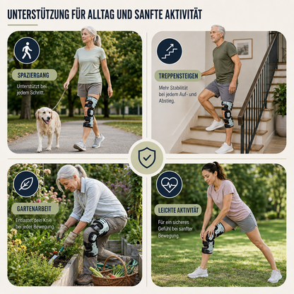 Hinged Knee Brace for Joint Support & Pain Relief – Adjustable Compression Stabilizer for Walking & Daily Activity