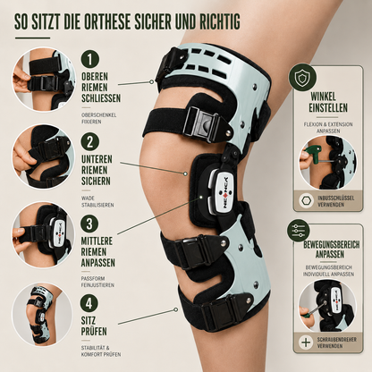 Hinged Knee Brace for Joint Support & Pain Relief – Adjustable Compression Stabilizer for Walking & Daily Activity