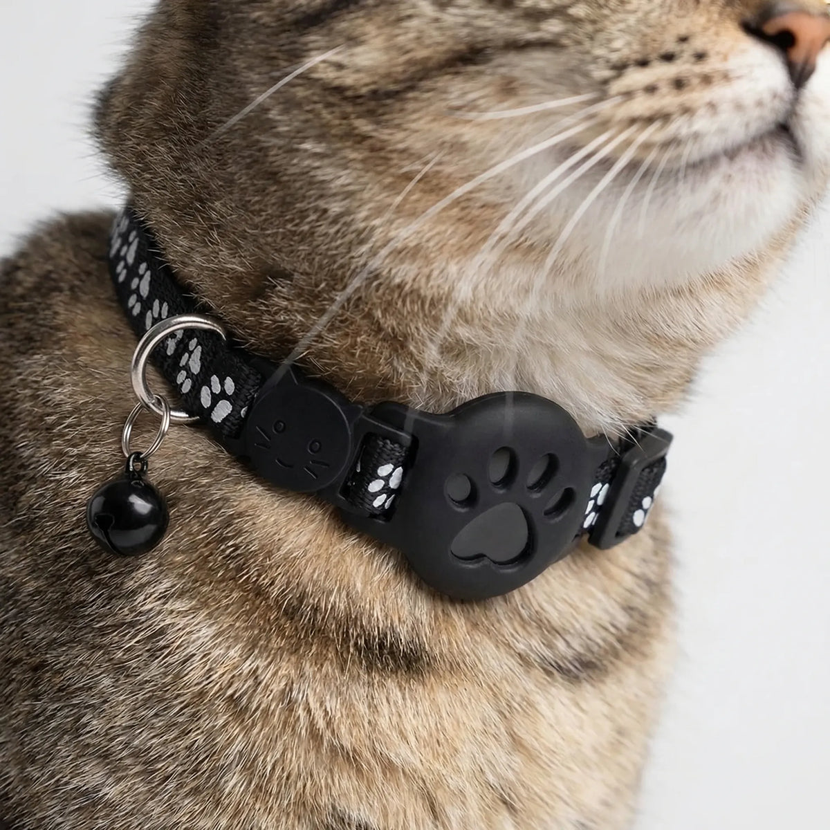 GPS Location Tracking Collar for Cats & Small Dogs with Reflective Safety Strap & App Control