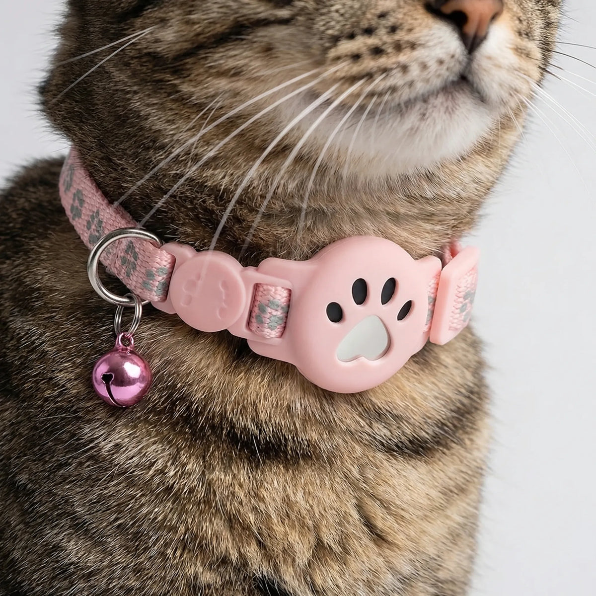 GPS Location Tracking Collar for Cats & Small Dogs with Reflective Safety Strap & App Control