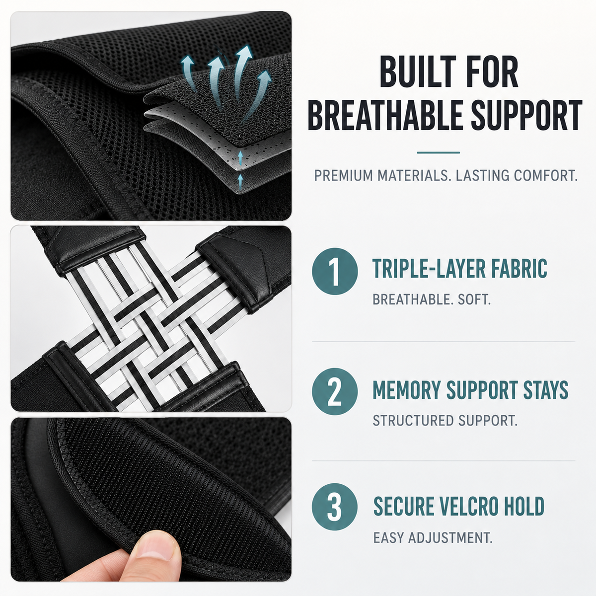 Adjustable Back Brace for Upper Body Alignment & Shoulder Support – Breathable Posture Corrector for Men & Women