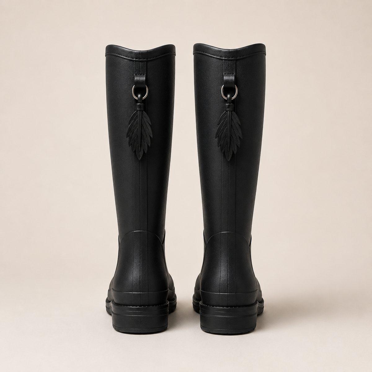 Women's Waterproof Rain Boots Mid-Calf – Slip-On PVC Wellington Boots for Wet Weather, Mud & Garden