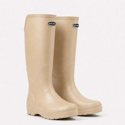 Knee-High Waterproof Rain Boots for Women & Men – Slip-On Rubber Boots with Non-Slip Sole for Muddy Terrain, Gardening & Outdoor Activities