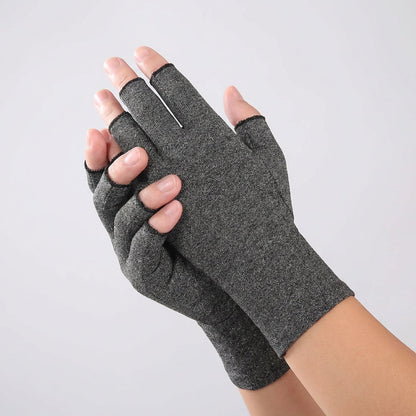 Fingerless Compression Gloves for Joint Support & Pain Relief – Breathable Half-Finger Hand Braces for Everyday Tasks & Arthritis Comfort