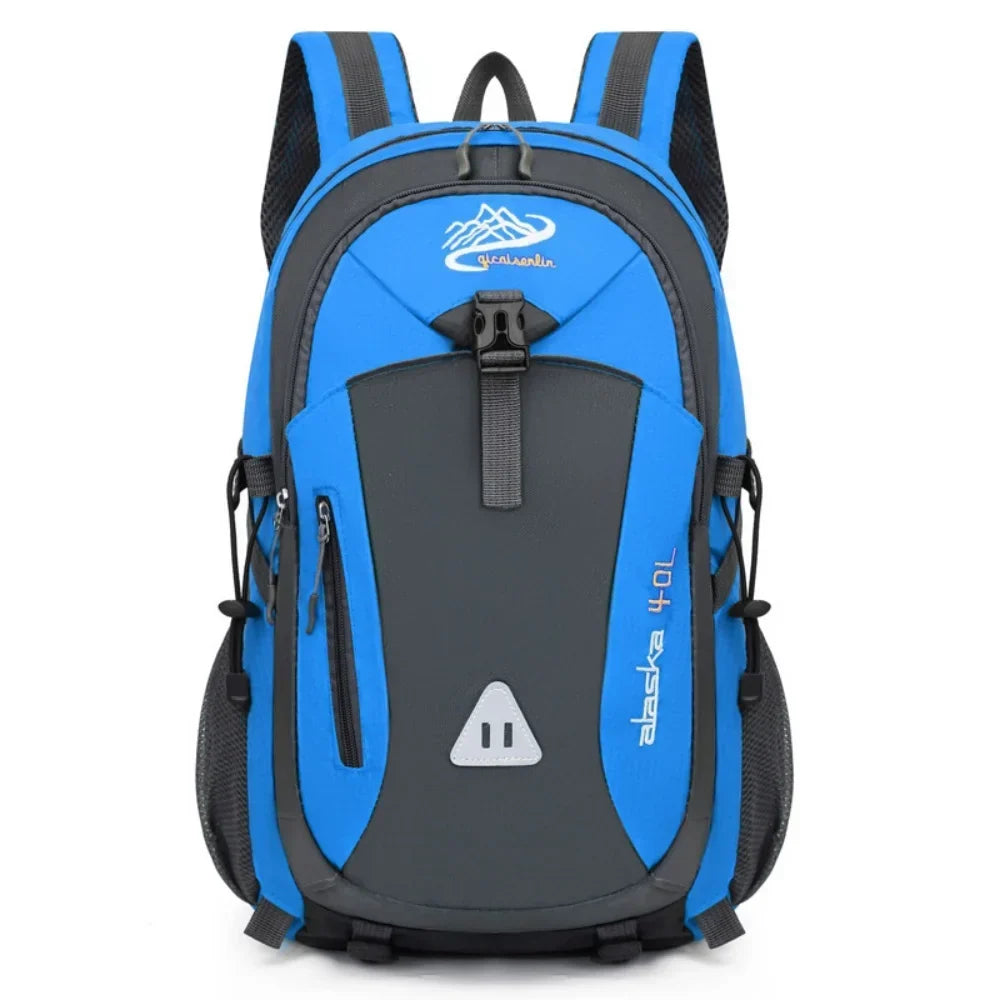 40L Outdoor Backpack with Padded Mesh Panels & Adjustable Straps for Hiking and Travel