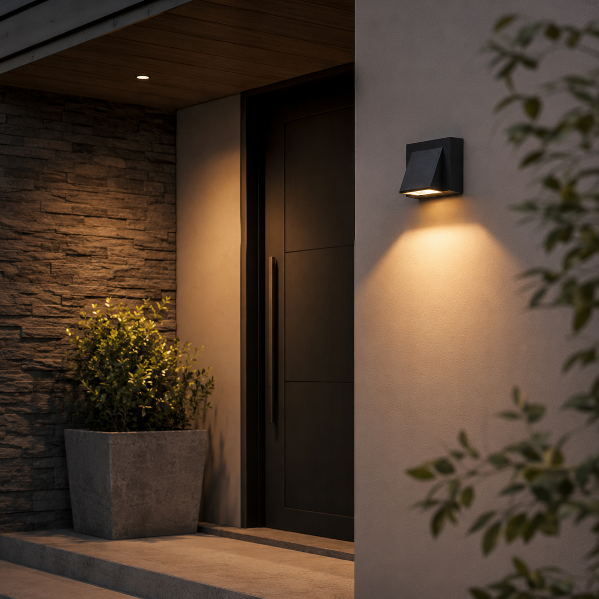Outdoor Wall Light Fixture Weatherproof LED 5W Sconce for Patio Garden Entry Modern Exterior Lighting